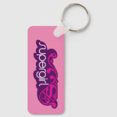 Porte-clés Nom Super Supergirl et Bouclier S (Verso)