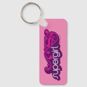 Porte-clés Nom Super Supergirl et Bouclier S (Recto)