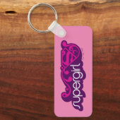 Porte-clés Nom Super Supergirl et Bouclier S (Recto)