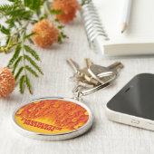 Porte-clés Nom/texte personnalisé porte - clés FIRE (Côté)