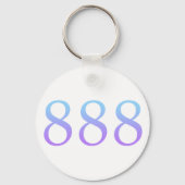 Porte-clés Nombre d'ange 888 - Équilibre (Verso)