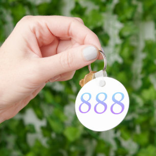 Porte-clés Nombre d'ange 888 - Équilibre