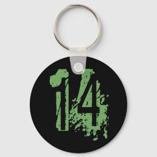 PORTE-CLÉS NOMBRE GRUNGE 14