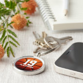 Porte-clés Nombres faits sur commande de basket-ball (Côté)