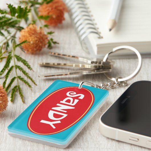 Porte-clés Nommez Sandy (Devant droit)