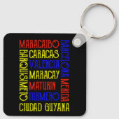 Porte-clés Noms des villes de Caracas (Dos)