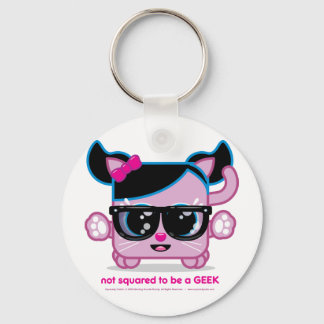 Porte-clés Non carré pour être un GEEK