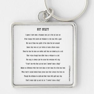 Porte-clés Non coupable - porte - clé