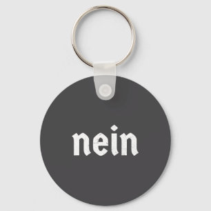 Porte-clés Non drôle allemand pas disant costume Non Allemagn