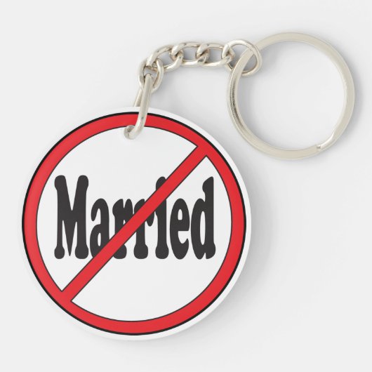 Porte-clés Non marié (Dos)