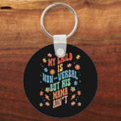 Porte-clés Non Verbal Autistic Nonspeaking Speech (Recto)