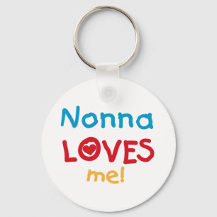 Porte-clés Nonna aime mes t-shirts et cadeaux