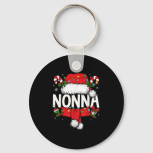 Porte-clés Nonna Christmas Pajama Santa Claus Famille Corresp
