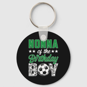 Porte-clés Nonna du garçon d'anniversaire Famille de foot Équ