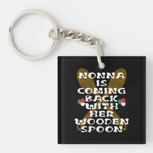 Porte-clés Nonna Revient Avec Sa Cuillère En Bois