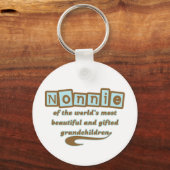 Porte-clés Nonnie de petits-enfants doués (Recto)