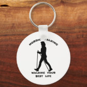 Porte-clés Nordic Walking - Marcher votre meilleure vie (Recto)