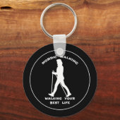 Porte-clés Nordic Walking - Marcher votre meilleure vie (Recto)
