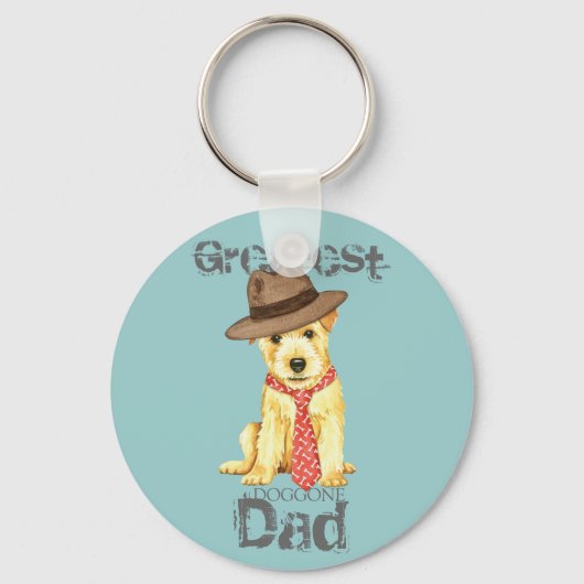 Porte-clés Norfolk Terrier Papa (Recto)