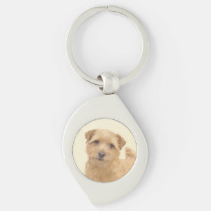 Porte-clés Norfolk Terrier Peinture - Art Chien original