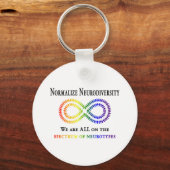 Porte-clés Normaliser la Neurodiversité (Recto)