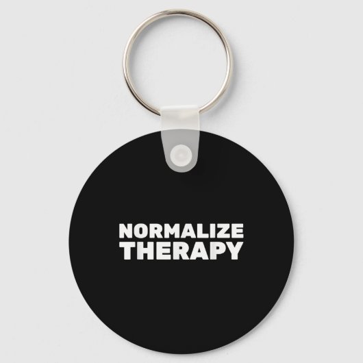 Porte-clés Normaliser la thérapie Fin Stigmatisation Sensibil (Recto)