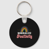 Porte-clés Normalize Sitivity Rainbow Funny Saying Motivation (Recto)