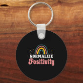 Porte-clés Normalize Sitivity Rainbow Funny Saying Motivation (Recto)