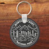 Porte-clés North Cascades National Park Washington Monoline (Recto)