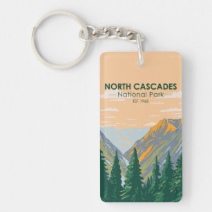 Porte-clés North Cascades National Park Washington Vintage