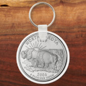 Porte-clés North Dakota State Quarter (Recto)