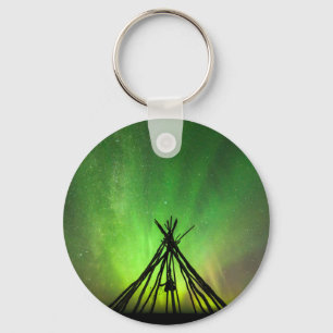 Porte-clés Northern lights lavvu