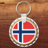 Porte-clés Norvège casquette de bière porte - clé (Recto)