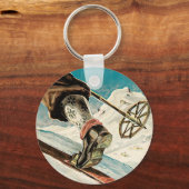 Porte-clés Norvège ~ La maison du ski (Recto)