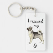 Porte-clés Norvégien Elkhound de délivrance (Devant)