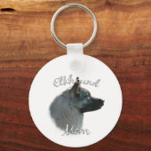 Porte-clés Norvégien Elkhound Mom 2 (Verso)