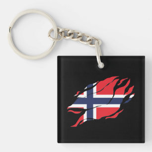 Porte-clés Norway Drapeau Inside Me, scandinavie dans Claw Ma