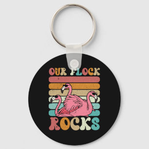 Porte-clés Nos Flock Rocks Flamant rose Correspondant Vacance