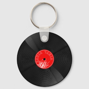 Porte-clés Nostalgie rétro à vos doigts : Vibes de vinyle