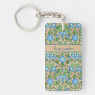 Porte-clés Nostalgique Bleu Matin Gloire Porte - clé oblong