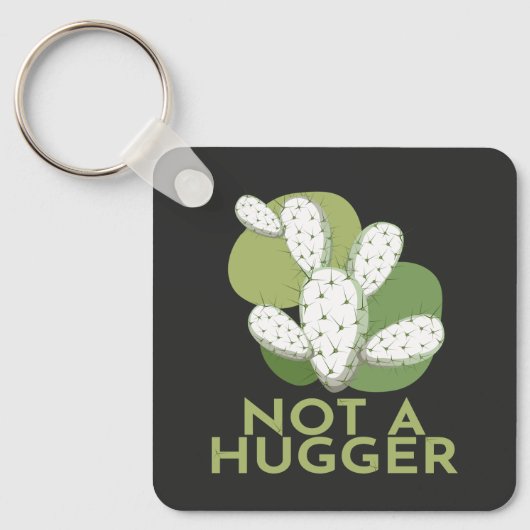 Porte-clés Not A Hugger Cactus Keychain (Recto)