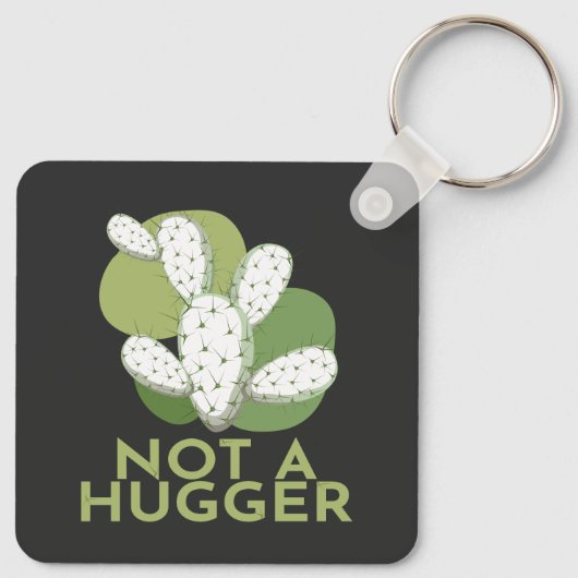 Porte-clés Not A Hugger Cactus Keychain (Dos)