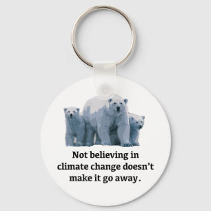 Porte-clés Not believing in climate change