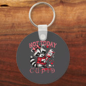 Porte-clés Not Today Cud Funny Raccoon Valentines Day Cute Ki (Recto)