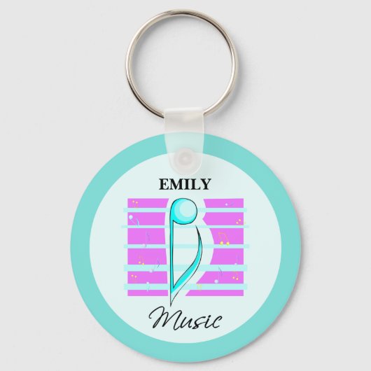 Porte-clés Note de félicitations, Performance musicale (Verso)