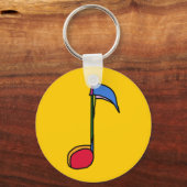 Porte-clés note de musique colorée (Recto)