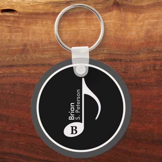 Porte-clés Note musicale customisée (Verso)