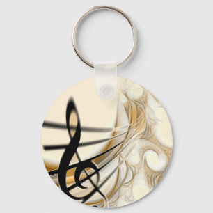 Porte-clés Note musicale élégante