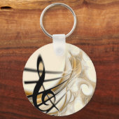 Porte-clés Note musicale élégante (Recto)