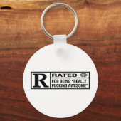 Porte-clés Note R pour être génial (Recto)